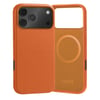 iPhone 17 Pro Max Leather Bumper Case (MagSafe Compatible) - Orange