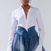 AKIRA Dont Need Nobody Denim Mini Dress | Size Medium
