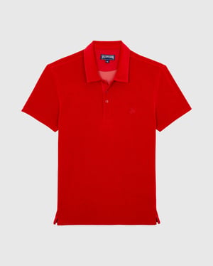 Vilebrequin - Men Terry Polo Shirt Solid - Polo - Phoenix - Red - Size XXXL