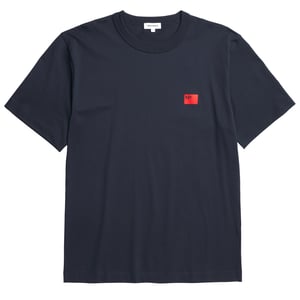 Norse Projects Holger Organic Department Print T-Shirt Dark Navy