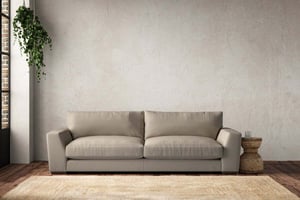 nkuku Guddu Sofa | Make To Order | Grand | Recycled Cotton Stone