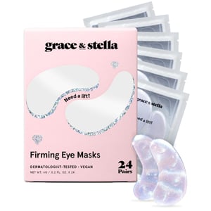 firming white eye masks - 24-pairs