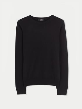 Essential Cashmere Crewneck Sweater - 5XL / Black / WK01-1481