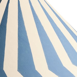 50cm extreme empire shade in french blue Marquee hand painted card