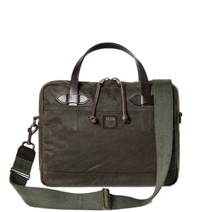 Filson Tin Cloth Compact Briefcase Otter Green