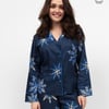 Frosty Womens Snowflake Print Pyjama Top - 8