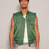 Bomber Gilet in Green