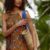 Cora Straw Bag - One Size / Ultramarine