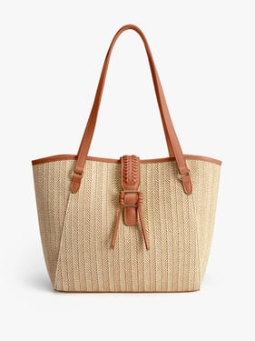 Marina Raffia Staw Tote Bag