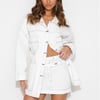 Walking Out Mini Skirt White