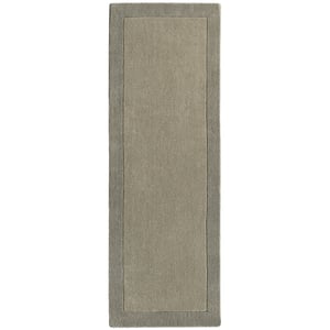 Borders Wool Runner Taupe - 67x200cm