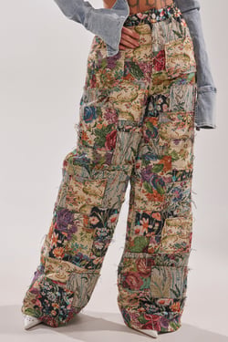 AKIRA Out Of My Mind Tapestry Pants | Size 1X