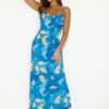 Nimble Fortune Midi Dress Blue