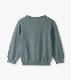 Baby & Toddler Boys Friendly Wolf V-Neck Sweater