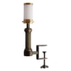 Bronte rechargeable bookshelf light in bronze