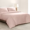 QE Home Bamboo Cotton Duvet Cover, Bamboo Cotton in Petal, Pink, Queen