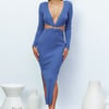 Roll Deep Midi Dress Blue