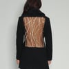 Party Back Blazer Jacket - Gold Sequin - Black
