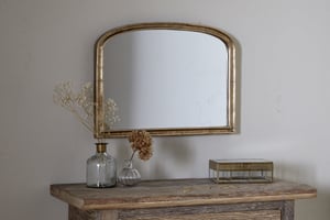 nkuku Almora Wall Mirror | Mirrors | Extra Small | Antique Brass