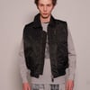 Light Weight Collared Bomber Gilet in Black