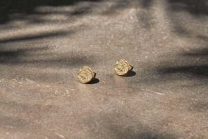 nkuku Karnataka Disc Earring Studs | Gifting | One Size | Gold