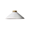 Ted ceramic shade in stone with stone interior