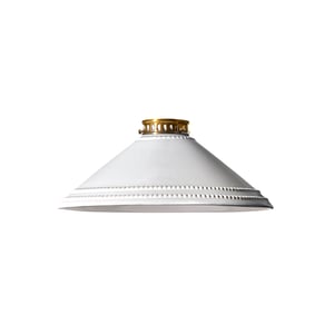 Ted ceramic shade in stone with stone interior