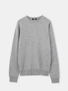 Essential Crewneck Cashmere Sweater - 3XL / Gray / MK01-148