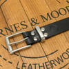 Barnes & Moore Leather Belt - Black - 34
