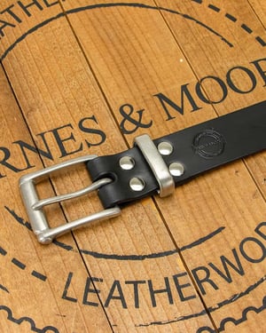 Barnes & Moore Leather Belt - Black - 38