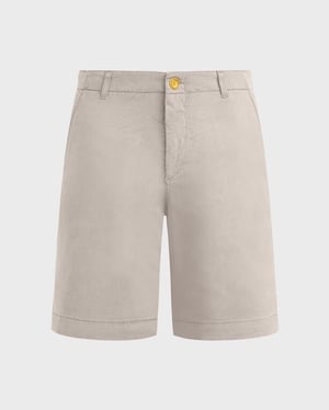 Vilebrequin - Men Tencel Gabardine Bermuda Shorts - Bermuda - Ponche - Beige - Size 38