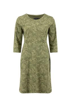 Weird Fish Moondust Printed Jersey Dress WashedOak Size 8