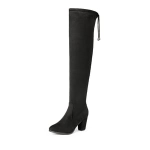 DREAM PAIRS Block Heel Over The Knee Boots