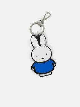 The Standing Miffy Key Charm - Black, Brilliant White & Royal Blue