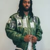 MA-1 Patched Bomber in Green