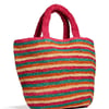 Stripe Woven Tote - One Size
