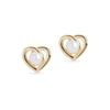 Open Heart Stud Earrings