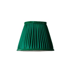 18cm pendant shade in emerald silk with velvet tape