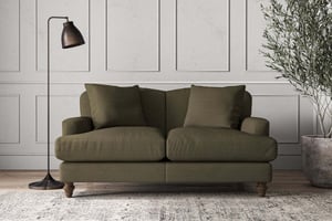 nkuku Deni Small Sofa | Make To Order | Recycled Cotton Moss