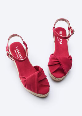 Farella Canvas Espadrille Sandal Wedges