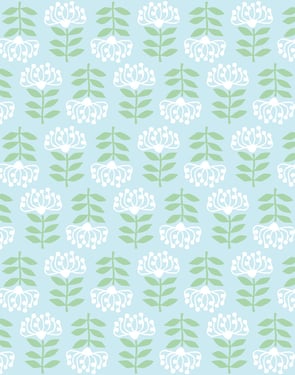 Stylized Papyrus' Wallpaper by Tea Collection - Sky - Traditional / 27 in. x 27 ft.