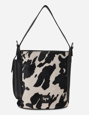 Hyna Nomad Bucket Bag (B&W)