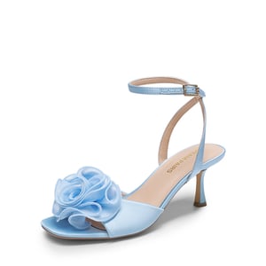 DREAM PAIRS Comfortable Elegant Floral Kitten Heeled Sandals