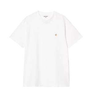 Carhartt WIP S/S Chase T-Shirt White / Gold