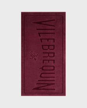 Vilebrequin - Solid Organic Cotton Beach Towel - Towel - Sand - Red - Size OSFA