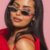AKIRA Cry Diamonds Sunglasses | Black