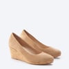 Riera Suede Cork Wedges