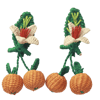 Floral Sunshine Woven Earrings