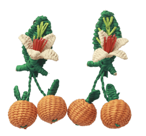 Floral Sunshine Woven Earrings