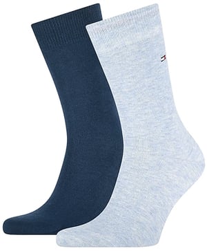 Tommy Jeans 2 Pack Classic Sock - Blue - M/L